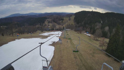 Lanovka - pohled dolů