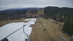 Lanovka - pohled dolů