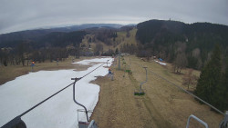 Lanovka - pohled dolů