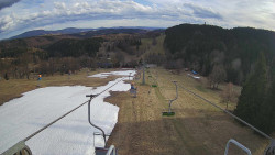 Lanovka - pohled dolů