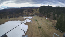 Lanovka - pohled dolů