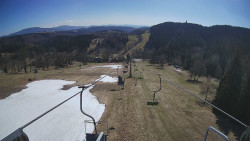 Lanovka - pohled dolů