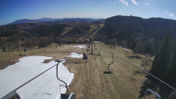 Lanovka - pohled dolů