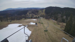 Lanovka - pohled dolů