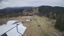 Lanovka - pohled dolů