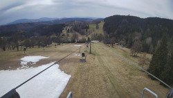 Lanovka - pohled dolů