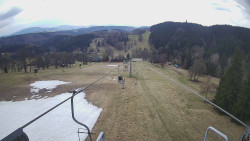 Lanovka - pohled dolů