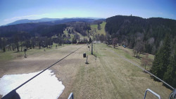 Lanovka - pohled dolů