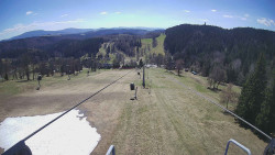 Lanovka - pohled dolů