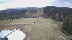 Snow park Paprsek - Lanovka - pohled dolů - 19.4.2026 v 07:01
