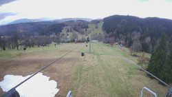 Lanovka - pohled dolů