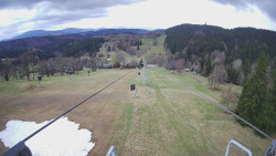 Lanovka - pohled dolů