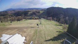 Lanovka - pohled dolů