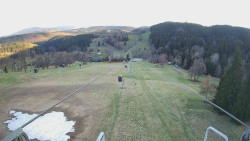 Lanovka - pohled dolů