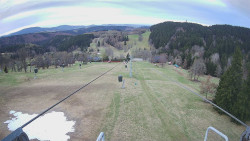 Lanovka - pohled dolů