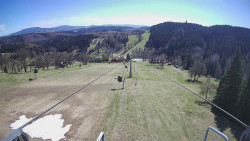 Lanovka - pohled dolů