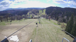 Lanovka - pohled dolů