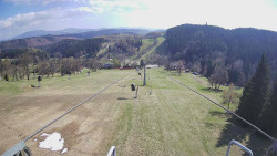 Lanovka - pohled dolů