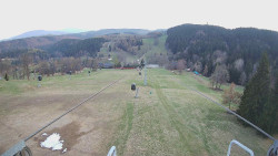 Lanovka - pohled dolů