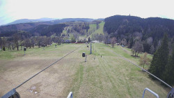 Lanovka - pohled dolů