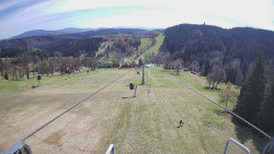 Lanovka - pohled dolů