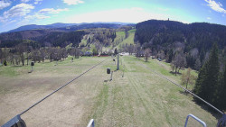 Lanovka - pohled dolů