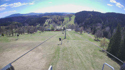 Lanovka - pohled dolů