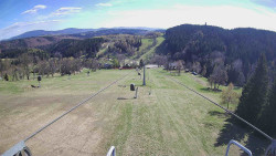 Lanovka - pohled dolů