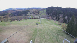 Lanovka - pohled dolů