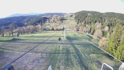 Lanovka - pohled dolů