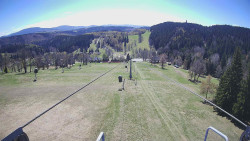 Lanovka - pohled dolů