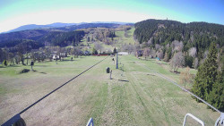 Lanovka - pohled dolů