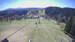 Lanovka - pohled dolů