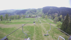 Lanovka - pohled dolů
