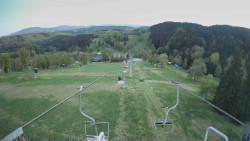 Lanovka - pohled dolů