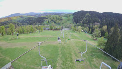 Lanovka - pohled dolů