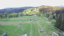 Lanovka - pohled dolů
