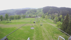 Lanovka - pohled dolů