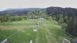 Lanovka - pohled dolů