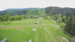 Lanovka - pohled dolů