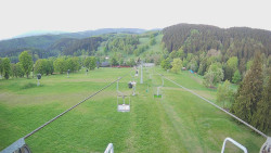 Lanovka - pohled dolů
