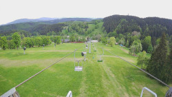 Lanovka - pohled dolů