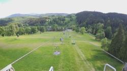 Lanovka - pohled dolů
