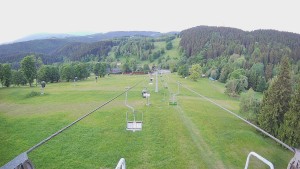 Snow park Paprsek - Lanovka - pohled dolů - 3.6.2026 v 05:01