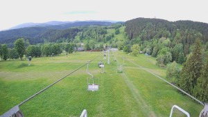 Snow park Paprsek - Lanovka - pohled dolů - 3.6.2026 v 07:01