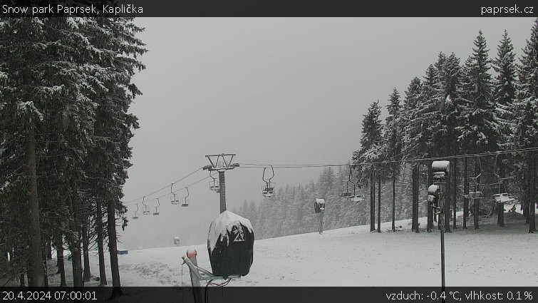 Snow park Paprsek - Kaplička - 20.4.2024 v 07:00