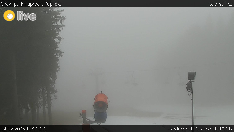 Snow park Paprsek - Kaplička - 14.12.2025 v 12:00