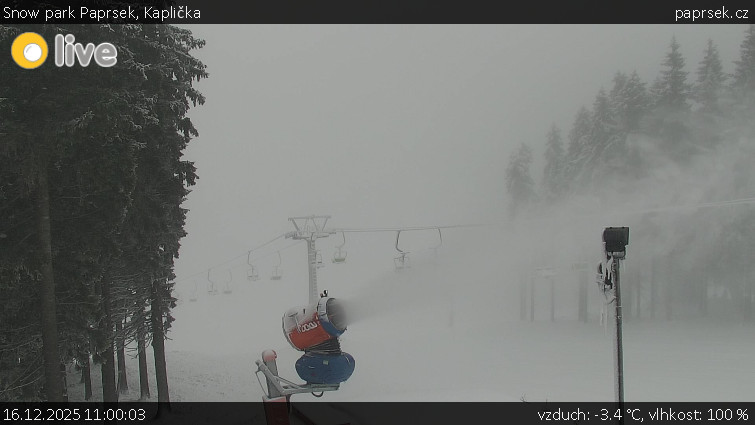 Snow park Paprsek - Kaplička - 16.12.2025 v 11:00