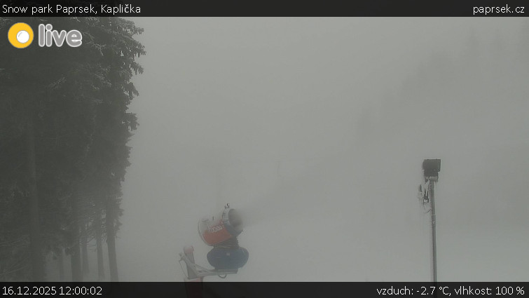 Snow park Paprsek - Kaplička - 16.12.2025 v 12:00