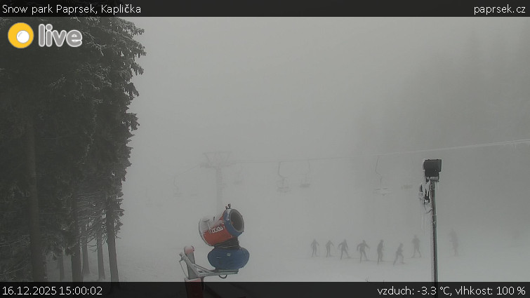 Snow park Paprsek - Kaplička - 16.12.2025 v 15:00